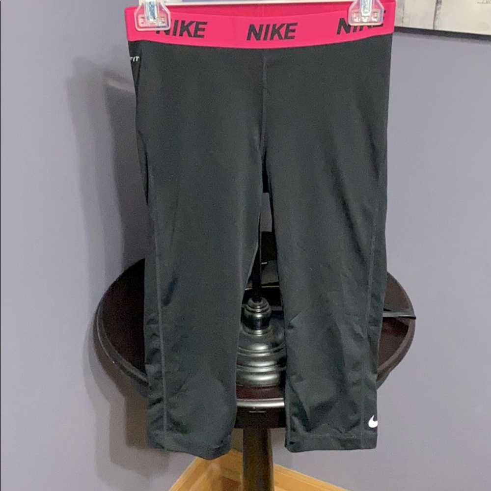 Nike Black and Pink Leggings